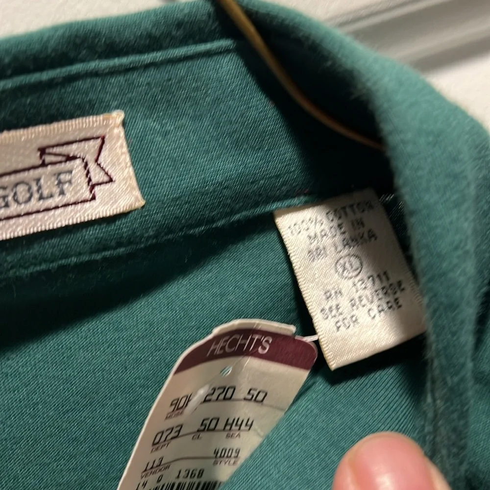 XL John Ashford Golf ⛳️ new with tags old school vintage retro golf shirt - Picture 5 of 8